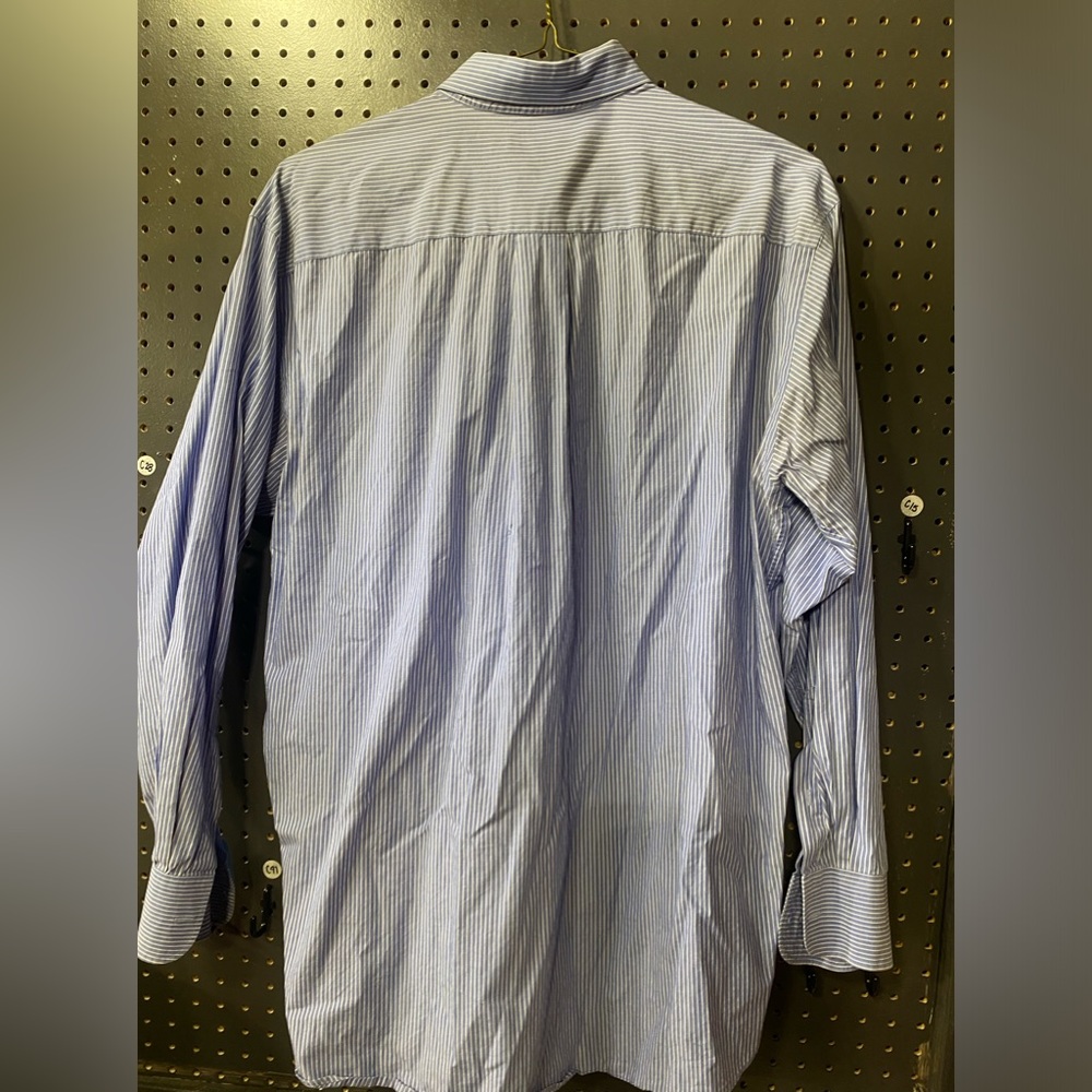 Nautical men’s long sleeve dress shirt used 16 1/2  34/35